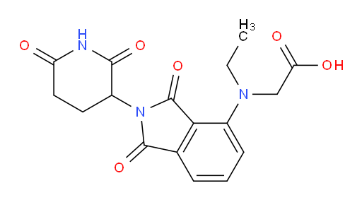 2-((2-(2,6-dioxopiperidin-3-yl)-1,3-dioxoisoindolin-4-yl)(ethyl)amino)acetic acid