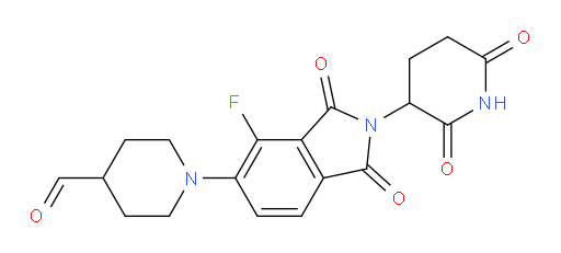 1-(2-(2,6-dioxopiperidin-3-yl)-4-fluoro-1,3-dioxoisoindolin-5-yl)piperidine-4-carbaldehyde