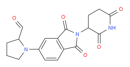 1-(2-(2,6-dioxopiperidin-3-yl)-1,3-dioxoisoindolin-5-yl)pyrrolidine-2-carbaldehyde