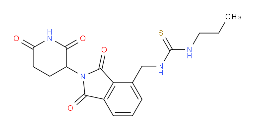 1-((2-(2,6-dioxopiperidin-3-yl)-1,3-dioxoisoindolin-4-yl)methyl)-3-propylthiourea