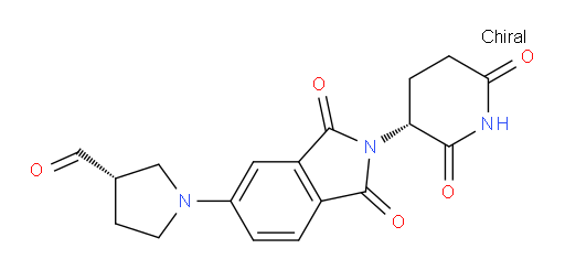 (S)-1-(2-((R)-2,6-dioxopiperidin-3-yl)-1,3-dioxoisoindolin-5-yl)pyrrolidine-3-carbaldehyde