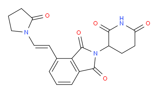 (E)-2-(2,6-dioxopiperidin-3-yl)-4-(2-(2-oxopyrrolidin-1-yl)vinyl)isoindoline-1,3-dione