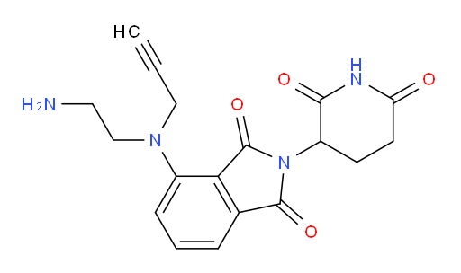 4-((2-aminoethyl)(prop-2-yn-1-yl)amino)-2-(2,6-dioxopiperidin-3-yl)isoindoline-1,3-dione