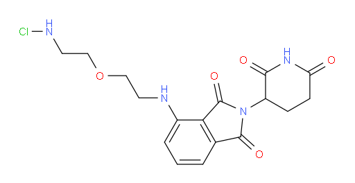 4-((2-(2-(chloroamino)ethoxy)ethyl)amino)-2-(2,6-dioxopiperidin-3-yl)isoindoline-1,3-dione