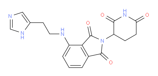 4-((2-(1H-imidazol-5-yl)ethyl)amino)-2-(2,6-dioxopiperidin-3-yl)isoindoline-1,3-dione