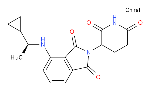 4-(((S)-1-cyclopropylethyl)amino)-2-(2,6-dioxopiperidin-3-yl)isoindoline-1,3-dione