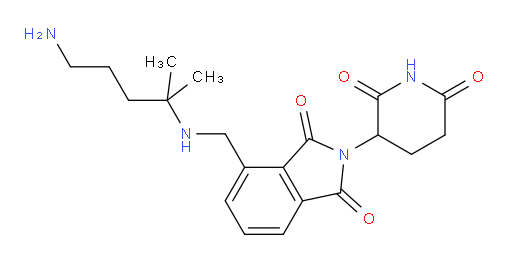 4-(((5-amino-2-methylpentan-2-yl)amino)methyl)-2-(2,6-dioxopiperidin-3-yl)isoindoline-1,3-dione