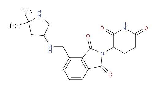 4-(((5,5-dimethylpyrrolidin-3-yl)amino)methyl)-2-(2,6-dioxopiperidin-3-yl)isoindoline-1,3-dione