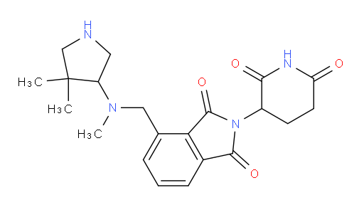 4-(((4,4-dimethylpyrrolidin-3-yl)(methyl)amino)methyl)-2-(2,6-dioxopiperidin-3-yl)isoindoline-1,3-dione