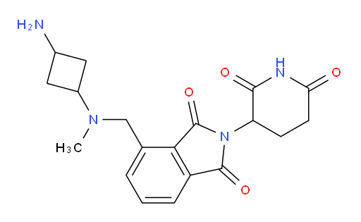 4-(((3-aminocyclobutyl)(methyl)amino)methyl)-2-(2,6-dioxopiperidin-3-yl)isoindoline-1,3-dione