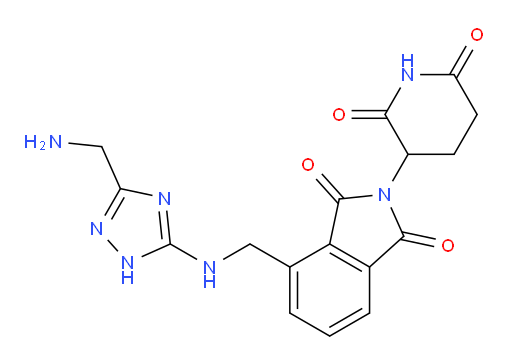 4-(((3-(aminomethyl)-1H-1,2,4-triazol-5-yl)amino)methyl)-2-(2,6-dioxopiperidin-3-yl)isoindoline-1,3-dione