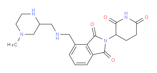 2-(2,6-dioxopiperidin-3-yl)-4-((((4-methylpiperazin-2-yl)methyl)amino)methyl)isoindoline-1,3-dione