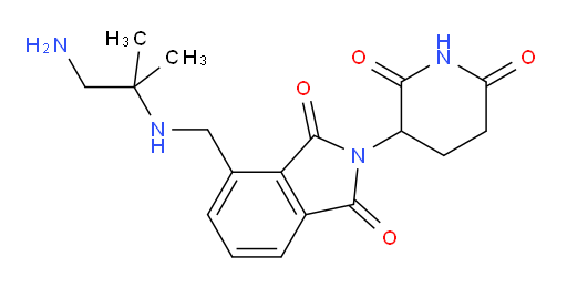 4-(((1-amino-2-methylpropan-2-yl)amino)methyl)-2-(2,6-dioxopiperidin-3-yl)isoindoline-1,3-dione