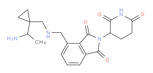 4-((((1-(1-aminoethyl)cyclopropyl)methyl)amino)methyl)-2-(2,6-dioxopiperidin-3-yl)isoindoline-1,3-dione
