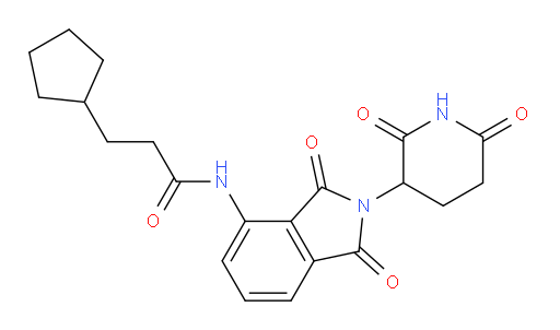 3-cyclopentyl-N-(2-(2,6-dioxopiperidin-3-yl)-1,3-dioxoisoindolin-4-yl)propanamide
