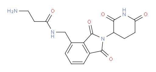 3-amino-N-((2-(2,6-dioxopiperidin-3-yl)-1,3-dioxoisoindolin-4-yl)methyl)propanamide