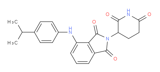 2-(2,6-dioxopiperidin-3-yl)-4-((4-isopropylphenyl)amino)isoindoline-1,3-dione