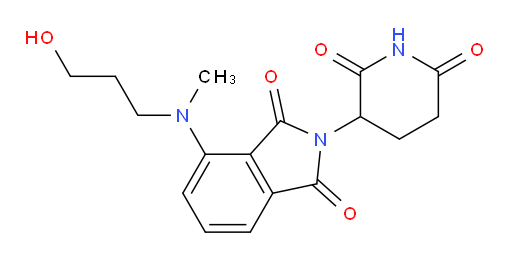 2-(2,6-dioxopiperidin-3-yl)-4-((3-hydroxypropyl)(methyl)amino)isoindoline-1,3-dione