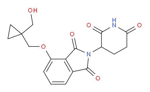 2-(2,6-dioxopiperidin-3-yl)-4-((1-(hydroxymethyl)cyclopropyl)methoxy)isoindoline-1,3-dione