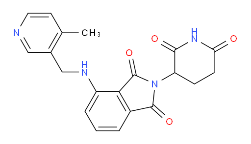 2-(2,6-dioxopiperidin-3-yl)-4-(((4-methylpyridin-3-yl)methyl)amino)isoindoline-1,3-dione