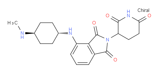 2-(2,6-dioxopiperidin-3-yl)-4-(((1r,4r)-4-(methylamino)cyclohexyl)amino)isoindoline-1,3-dione
