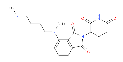 2-(2,6-dioxopiperidin-3-yl)-4-(methyl(4-(methylamino)butyl)amino)isoindoline-1,3-dione