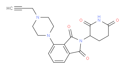 2-(2,6-dioxopiperidin-3-yl)-4-(4-(prop-2-yn-1-yl)piperazin-1-yl)isoindoline-1,3-dione