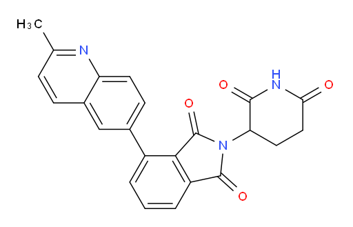 2-(2,6-dioxopiperidin-3-yl)-4-(2-methylquinolin-6-yl)isoindoline-1,3-dione