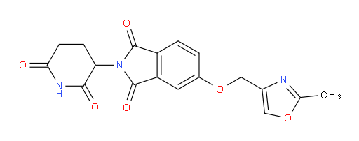 2-(2,6-dioxopiperidin-3-yl)-5-((2-methyloxazol-4-yl)methoxy)isoindoline-1,3-dione