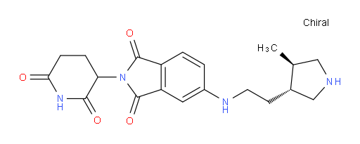 2-(2,6-dioxopiperidin-3-yl)-5-((2-((3R,4R)-4-methylpyrrolidin-3-yl)ethyl)amino)isoindoline-1,3-dione