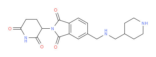2-(2,6-dioxopiperidin-3-yl)-5-(((piperidin-4-ylmethyl)amino)methyl)isoindoline-1,3-dione
