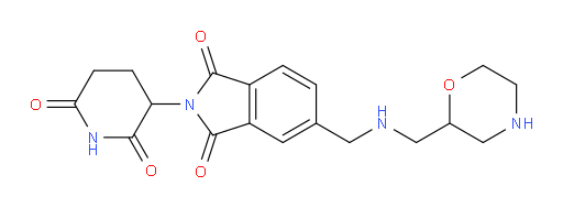 2-(2,6-dioxopiperidin-3-yl)-5-(((morpholin-2-ylmethyl)amino)methyl)isoindoline-1,3-dione