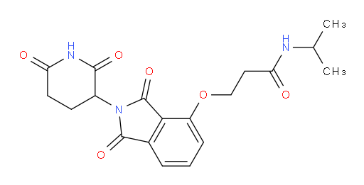 3-((2-(2,6-dioxopiperidin-3-yl)-1,3-dioxoisoindolin-4-yl)oxy)-N-isopropylpropanamide