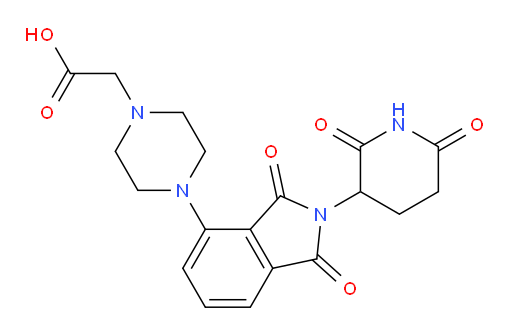 2-(4-(2-(2,6-dioxopiperidin-3-yl)-1,3-dioxoisoindolin-4-yl)piperazin-1-yl)acetic acid
