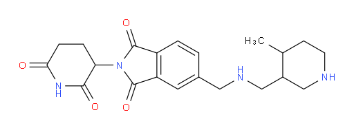 2-(2,6-dioxopiperidin-3-yl)-5-((((4-methylpiperidin-3-yl)methyl)amino)methyl)isoindoline-1,3-dione