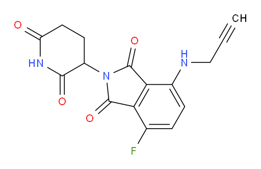 2-(2,6-dioxopiperidin-3-yl)-4-fluoro-7-(prop-2-yn-1-ylamino)isoindoline-1,3-dione