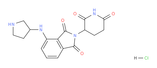 2-(2,6-dioxopiperidin-3-yl)-4-(pyrrolidin-3-ylamino)isoindoline-1,3-dione hydrochloride