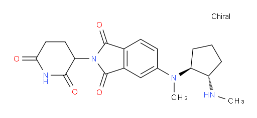 2-(2,6-dioxopiperidin-3-yl)-5-(methyl((1S,2S)-2-(methylamino)cyclopentyl)amino)isoindoline-1,3-dione