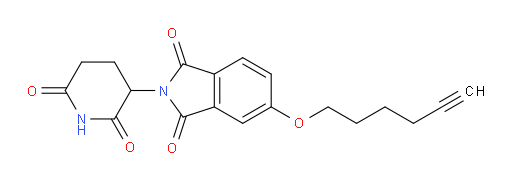 2-(2,6-dioxopiperidin-3-yl)-5-(hex-5-yn-1-yloxy)isoindoline-1,3-dione