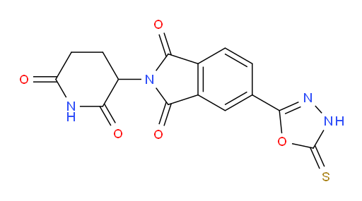 2-(2,6-dioxopiperidin-3-yl)-5-(5-thioxo-4,5-dihydro-1,3,4-oxadiazol-2-yl)isoindoline-1,3-dione