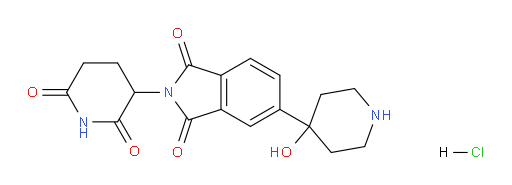 2-(2,6-dioxopiperidin-3-yl)-5-(4-hydroxypiperidin-4-yl)isoindoline-1,3-dione hydrochloride