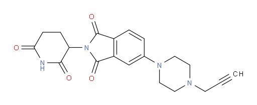 2-(2,6-dioxopiperidin-3-yl)-5-(4-(prop-2-yn-1-yl)piperazin-1-yl)isoindoline-1,3-dione