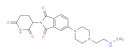 2-(2,6-dioxopiperidin-3-yl)-5-(4-(2-(methylamino)ethyl)piperazin-1-yl)isoindoline-1,3-dione