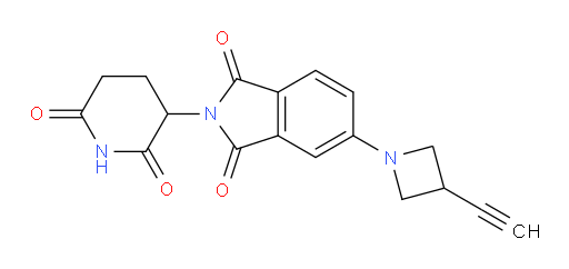 2-(2,6-dioxopiperidin-3-yl)-5-(3-ethynylazetidin-1-yl)isoindoline-1,3-dione