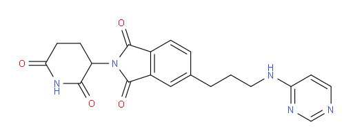 2-(2,6-dioxopiperidin-3-yl)-5-(3-(pyrimidin-4-ylamino)propyl)isoindoline-1,3-dione