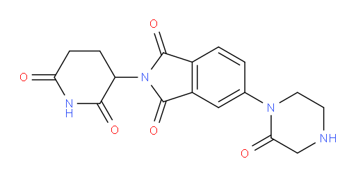 2-(2,6-dioxopiperidin-3-yl)-5-(2-oxopiperazin-1-yl)isoindoline-1,3-dione