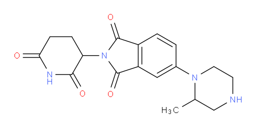 2-(2,6-dioxopiperidin-3-yl)-5-(2-methylpiperazin-1-yl)isoindoline-1,3-dione