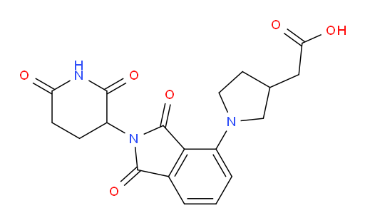 2-(1-(2-(2,6-dioxopiperidin-3-yl)-1,3-dioxoisoindolin-4-yl)pyrrolidin-3-yl)acetic acid