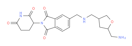 5-((((5-(aminomethyl)tetrahydrofuran-3-yl)methyl)amino)methyl)-2-(2,6-dioxopiperidin-3-yl)isoindoline-1,3-dione
