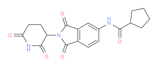 N-(2-(2,6-dioxopiperidin-3-yl)-1,3-dioxoisoindolin-5-yl)cyclopentanecarboxamide
